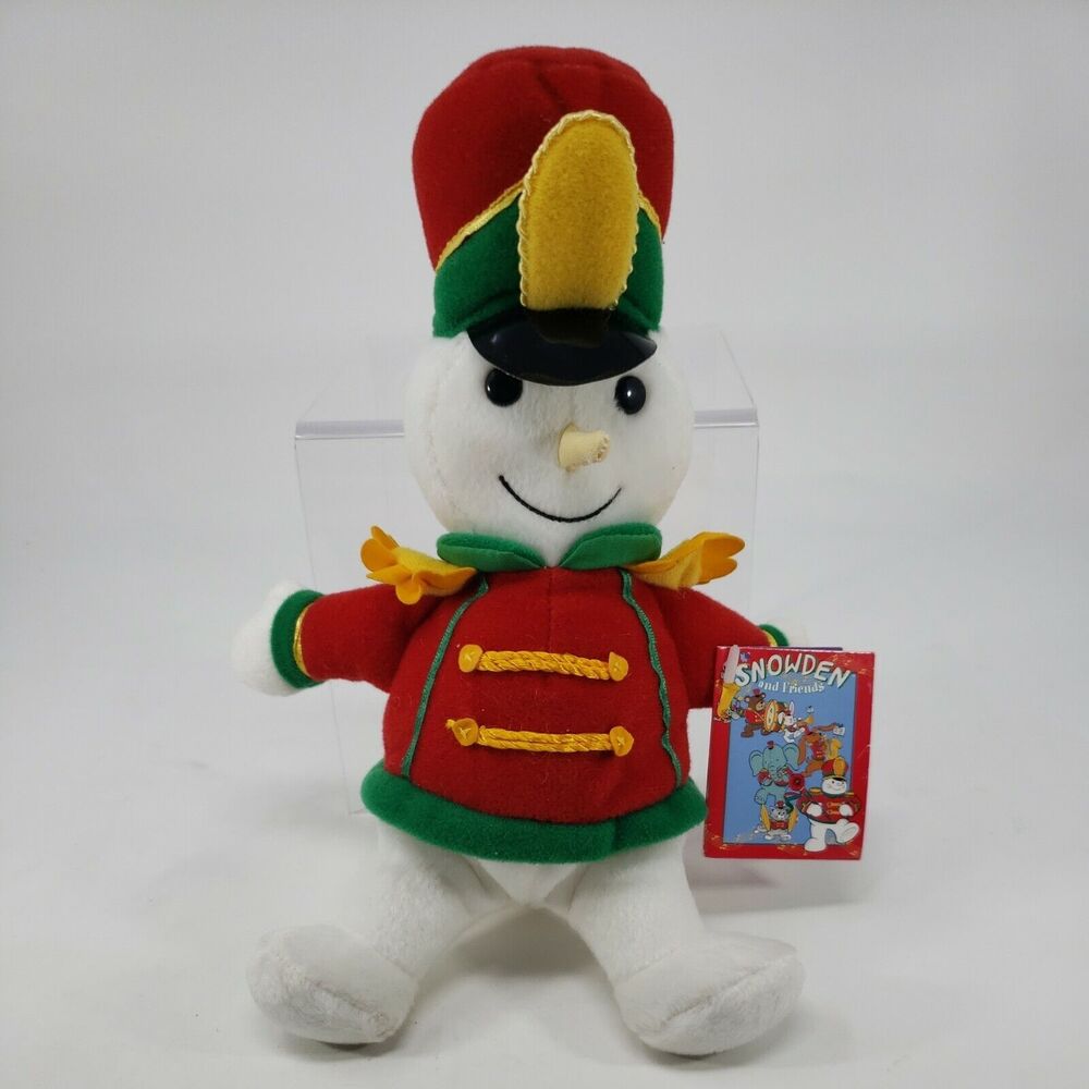 Snowden and Friends Plush Snowman 9" with Tags  Vintage 1999 Christmas Retired